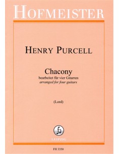 PURCELL H.-Chaconne pour 4 guitares