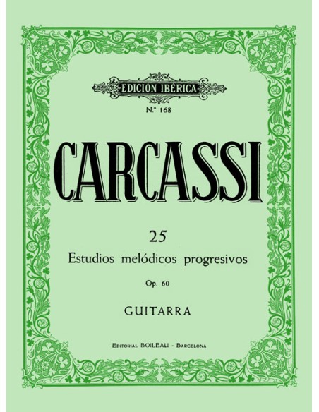 CARCASSI M.-Studi Melodici e Progressivi (25) Op.60 per Chitarra (Iberico)