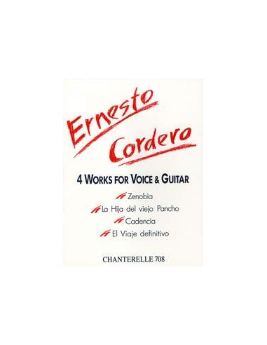 CORDERO E.-Works (4) pour voix et guitare