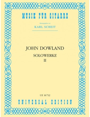 DOWLAND J.-Works Vol.2 per chitarra (Scheit)