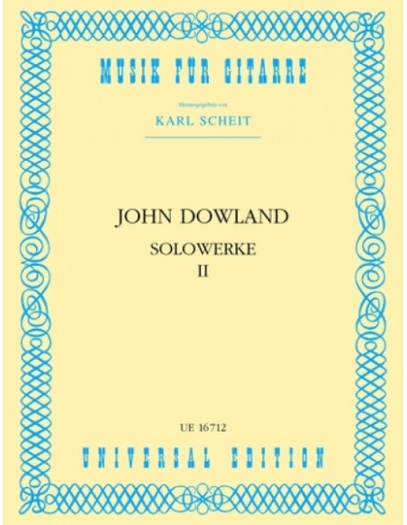 DOWLAND J.-Works Vol.2 pour guitare (Scheit)