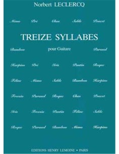 LECLERCQ N.-Sillabi (13) per Chitarra