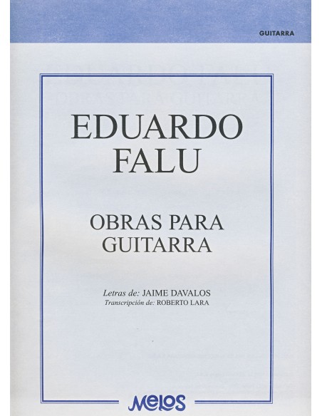 FALU E.-Works for Guitar (Lara/Davalos)