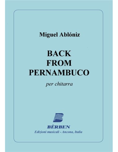 ABLONIZ M.-Back from Pernambuco (bossa nova) for Guitar