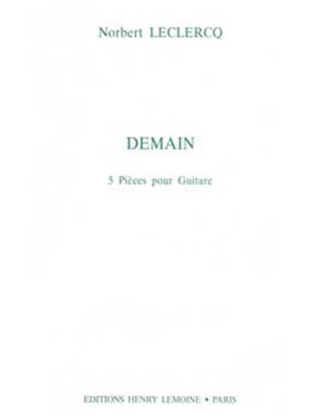 LECLERCQ N.-Demain (5 Pezzi) per Chitarra