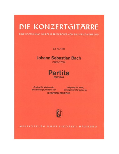 BACH J.S.-Partita per chitarra (Behrend)