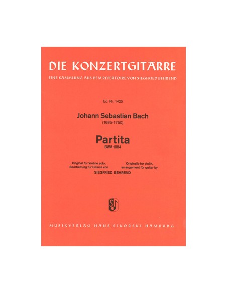 BACH J.S.-Partita per chitarra (Behrend)