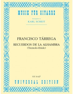 TARREGA F.-Recuerdos de la Alhambra para Guitarra (Scheit)