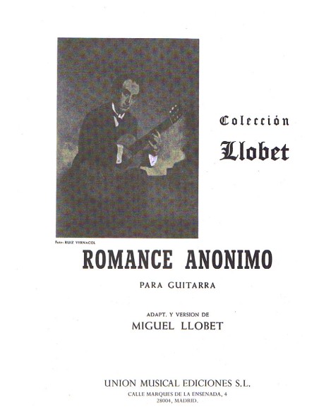 ANONYMOUS-Anonymous Romance für Gitarre (Llobet)