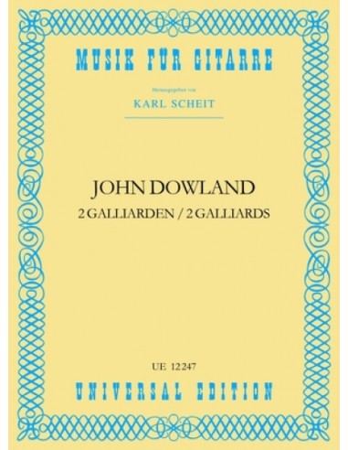 DOWLAND J.-Gallardas (2) for Guitar (Scheit)