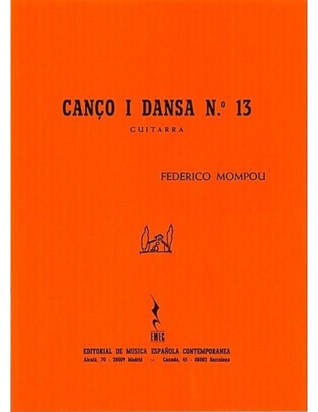 MOMPOU F.-Canzone e danza n. 13 per chitarra