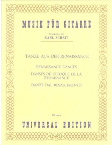 Musica Rinascimentale-Danze Rinascimentali per Chitarra (Scheit)