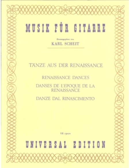 Musica Rinascimentale-Danze Rinascimentali per Chitarra (Scheit)