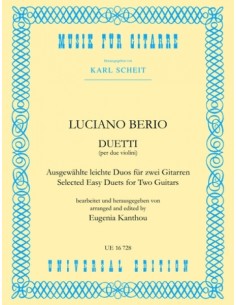 BERIO L.-Duetti per 2 chitarre (Scheit/Kanthou)