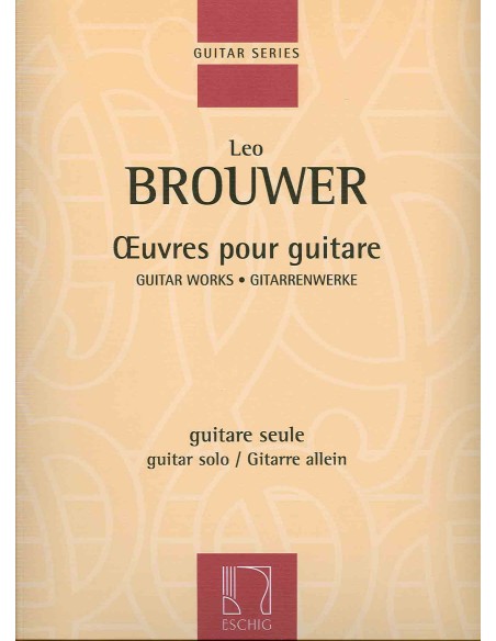 BROUWER L.-Works per chitarra