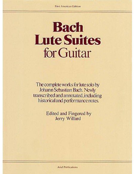 BACH J.S.-Complete Lute Suites (4) für Gitarre (Willard)