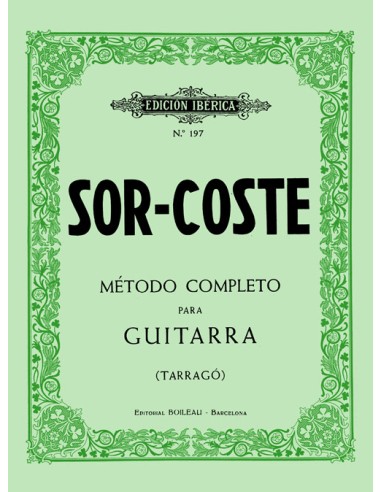 SOR & COSTE-Methode für Gitarre (iberisch)