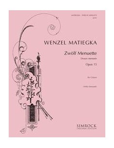 MATIEGKA W.-Brilliant Minuets (12) Op.15 for Guitar