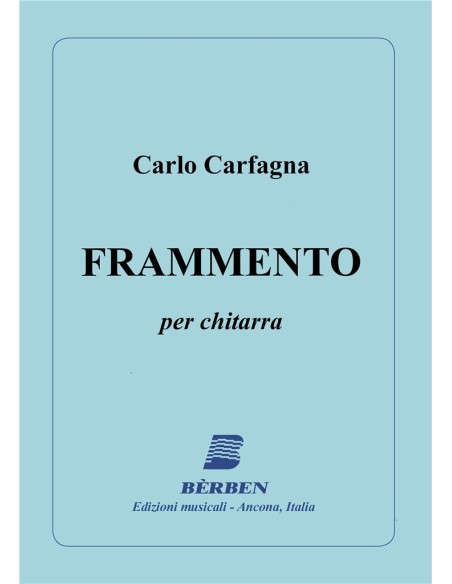 CARFAGNA C.-Frammento für Gitarre