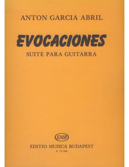 GARCIA ABRIL A.-Evocations pour guitare