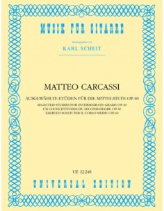 CARCASSI M.-Studi Melodici e Progressivi (25) Op.60 per Chitarra (Scheit)