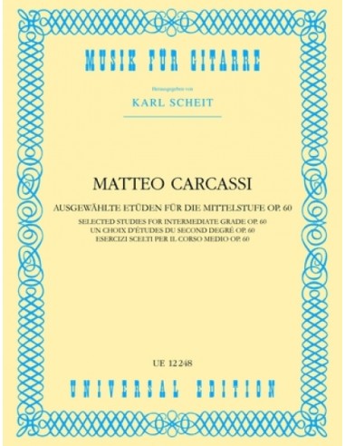 CARCASSI M.-Studi Melodici e Progressivi (25) Op.60 per Chitarra (Scheit)