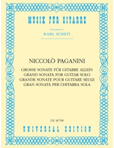 PAGANINI N.-Gran Sonata para Guitarra (Scheit)