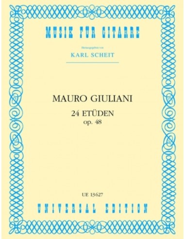 GIULIANI M.-Studi (24) Op. 48 per Chitarra (Scheit)