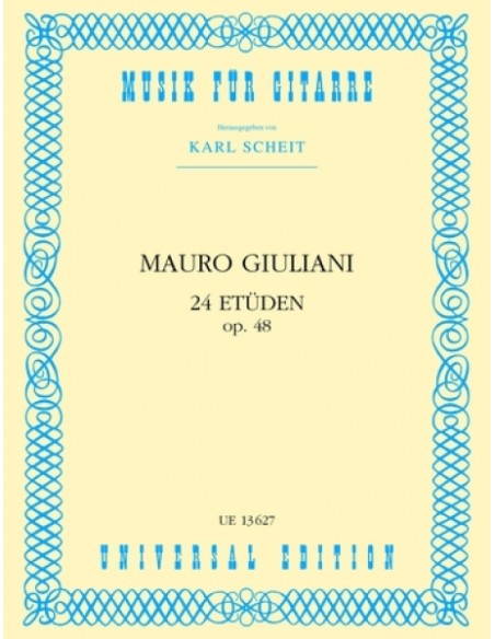 GIULIANI M.-Studies (24) Op. 48 for Guitar (Scheit)