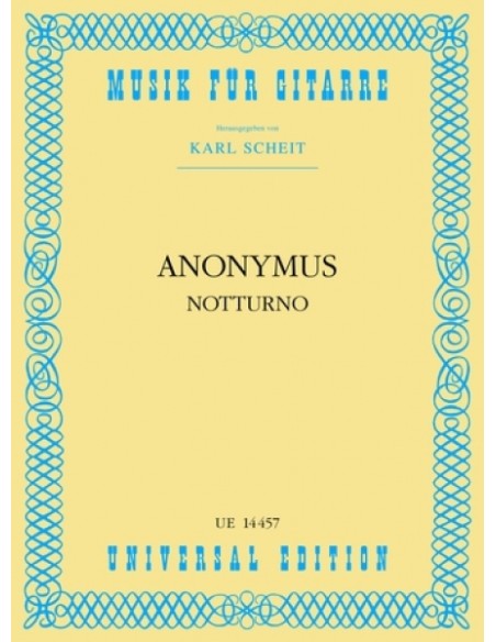 ANONIMO-Notturno pour guitare (Scheit)