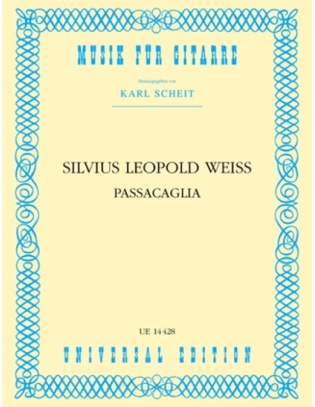 WEISS S.L.-Passacaglia per chitarra (Scheit)