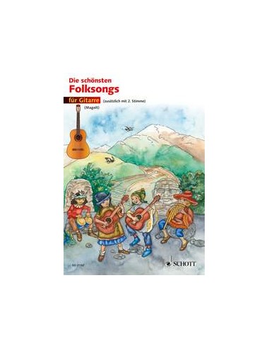MAGOLT H.M.-Die schönsten Volkslieder für 1 oder 2 Gitarren