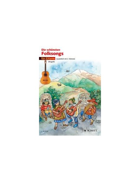 MAGOLT H.M.-Die schönsten Volkslieder für 1 oder 2 Gitarren