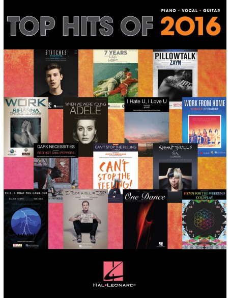 HAL LEONARD-Les meilleurs succès de 2016 (PVG)