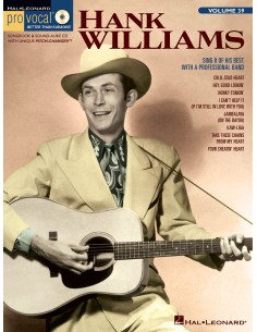 PRO VOCAL SERIES-Hank Williams (Edizione Uomo) Vol.39 (Inc.CD)
