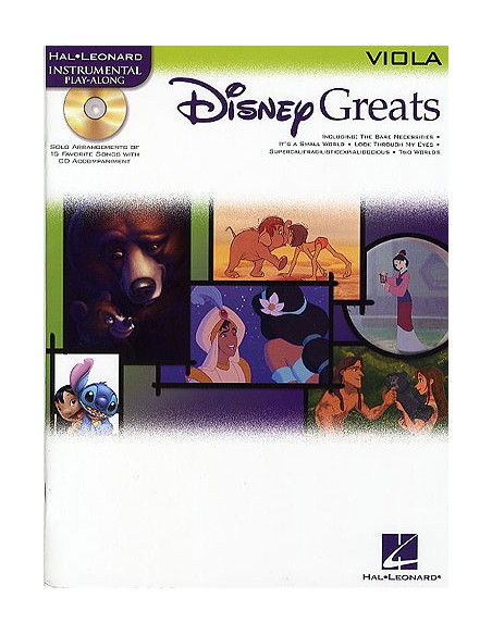 DISNEY-Greats per Viola (Libro/Audio Online)