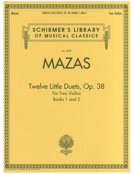 MALLETS J.F.-DUOS Op.38 pour 2 violons