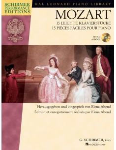 MOZART W.A.-Piezas Faciles (15) para Piano (Inc.CD) (Abend)