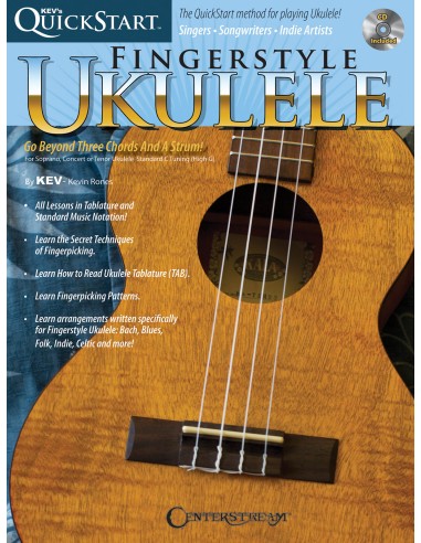 RONES K.-Kev's QuickStart: Fingerstyle Ukulele (Inc.CD)