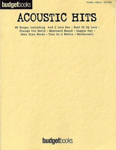 BUDGET BOOKS-Hits acoustiques (PVG)