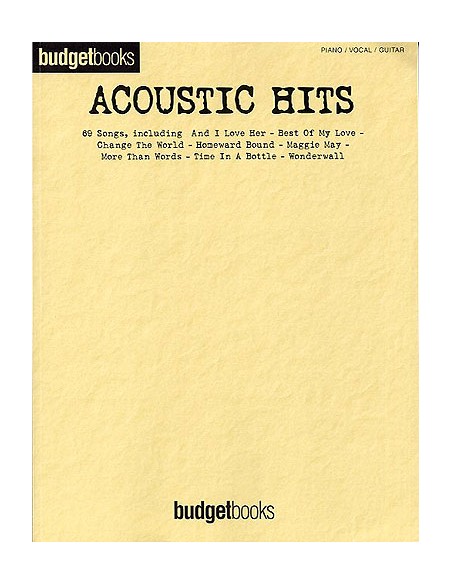 BUDGET BOOKS-Successi acustici (PVG)