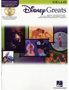 DISNEY-Greats per violoncello (libro/audio online)