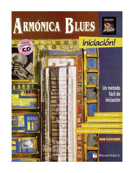 Méthode dharmonica FLETCHER R.-Blues (Inc.CD)