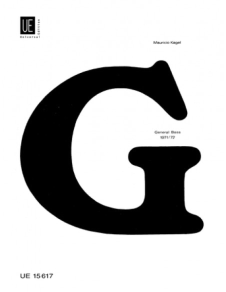 KAGEL M.-General Bass per suoni strumentali continui