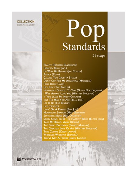 Collection de standards pop divers (24 chansons) (PVG)