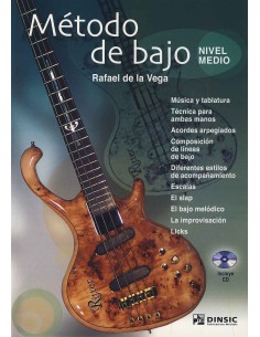 DE LA VEGA R.-Methode für E-Bass (Medium Level) (Inc.CD)