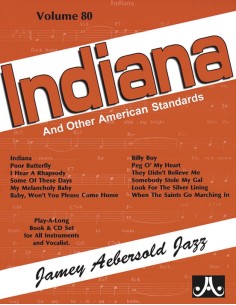 AEBERSOLD-Vol. 80: Indiana (Inc.CD) (*)