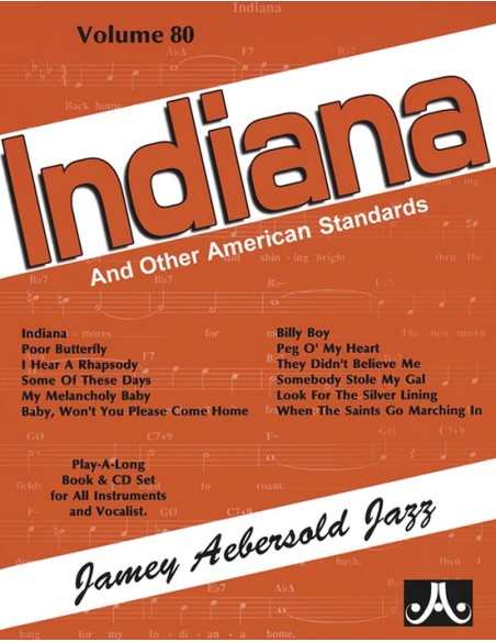 AEBERSOLD-Vol. 80: Indiana (Inc.CD) (*)