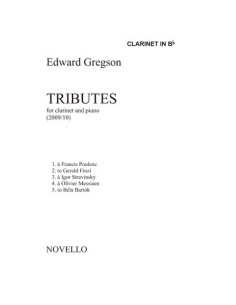 GREGSON E.-Tributi per clarinetto e pianoforte