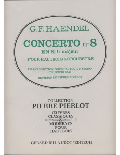 HAENDEL G.F.-Concerto No. 8 in Bb Major for Oboe and Piano (Bas)